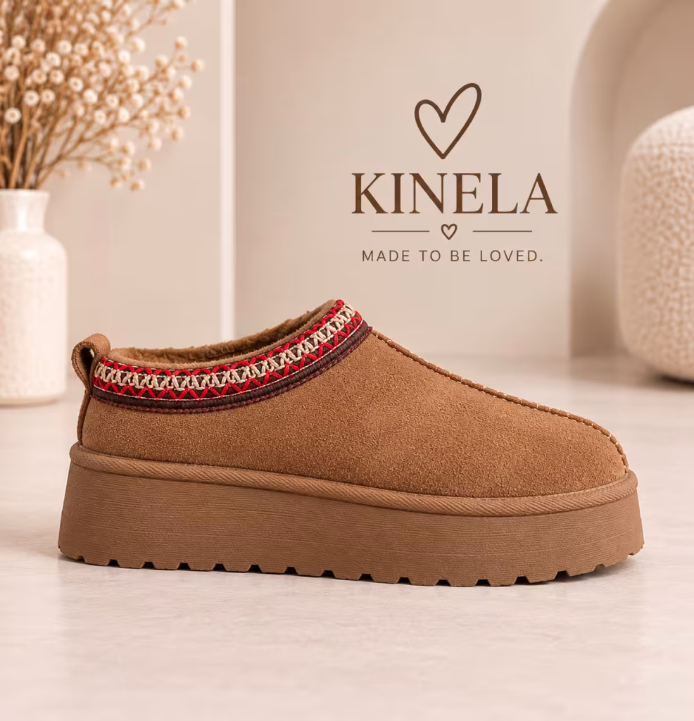 Dakota platform papucs – barna
