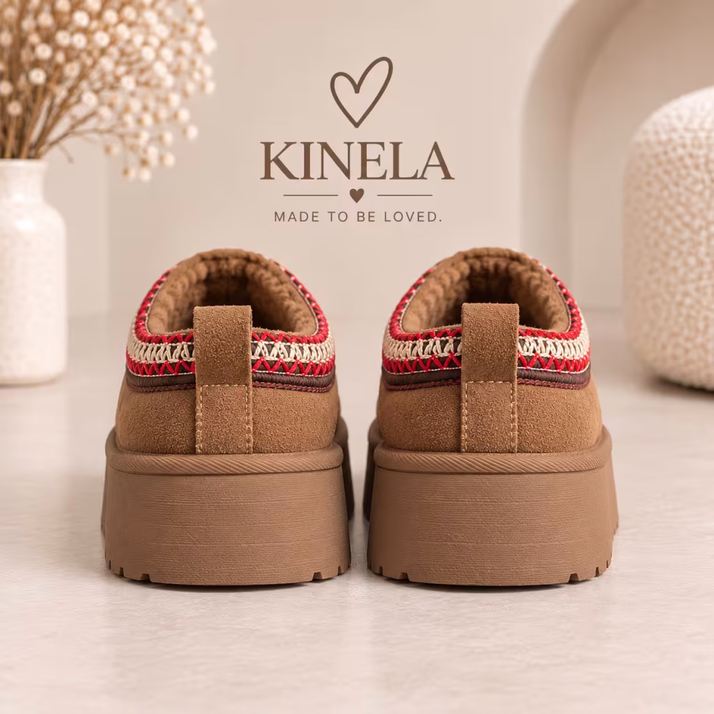 Dakota platform papucs – barna