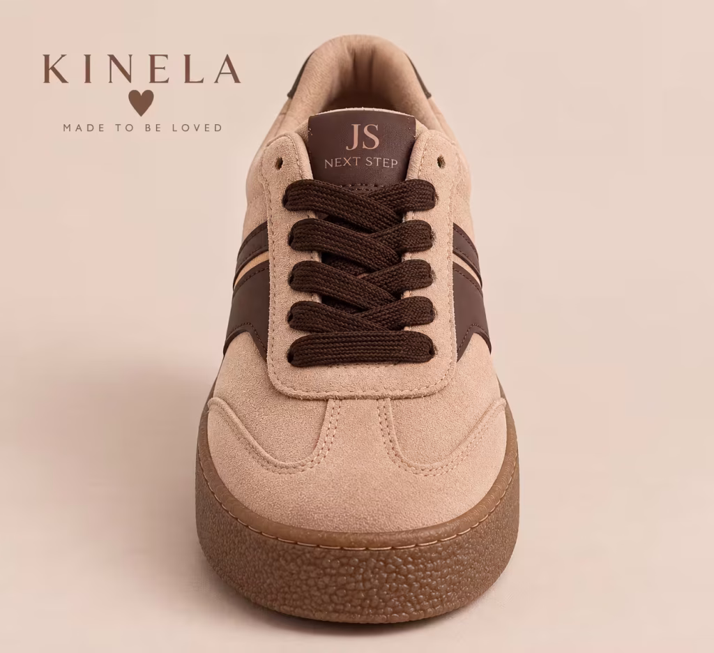 Zoe retro sneaker – bézs