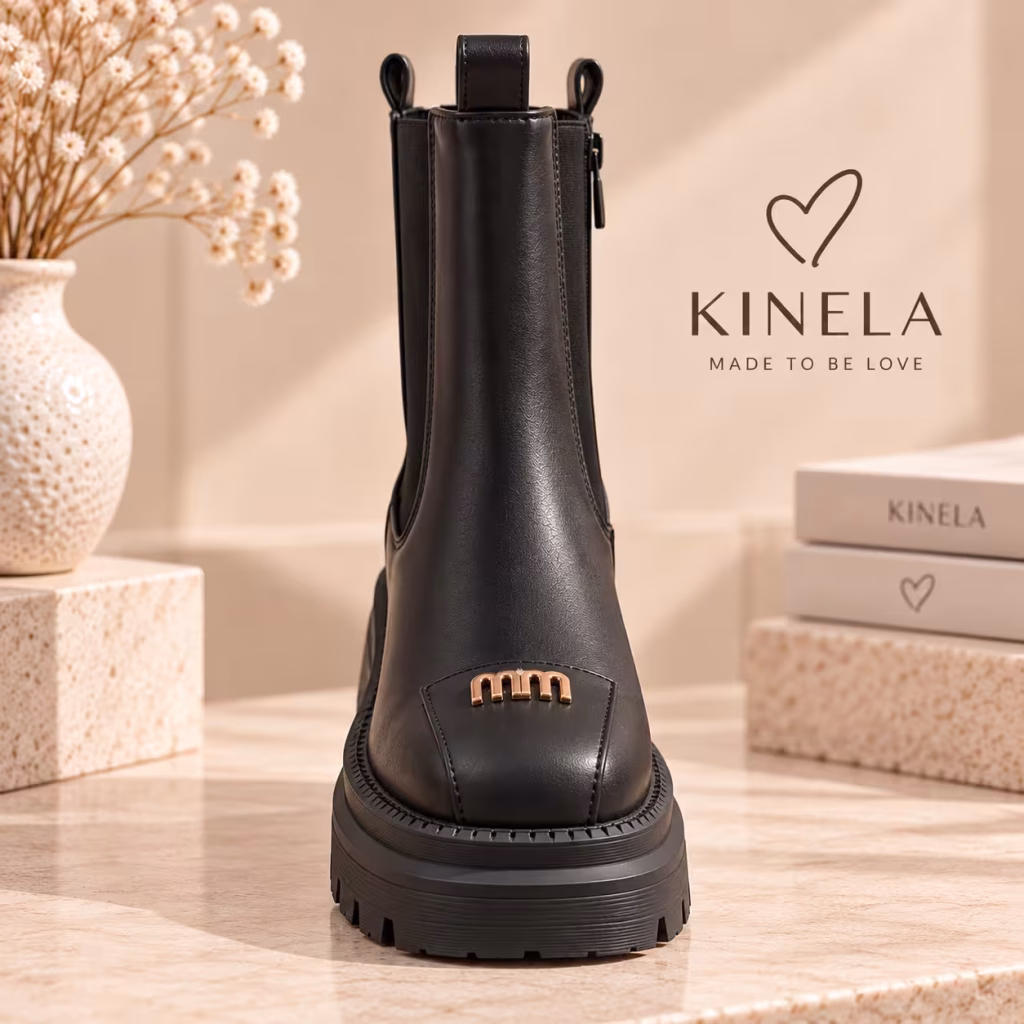 Blair platform Chelsea csizma – fekete