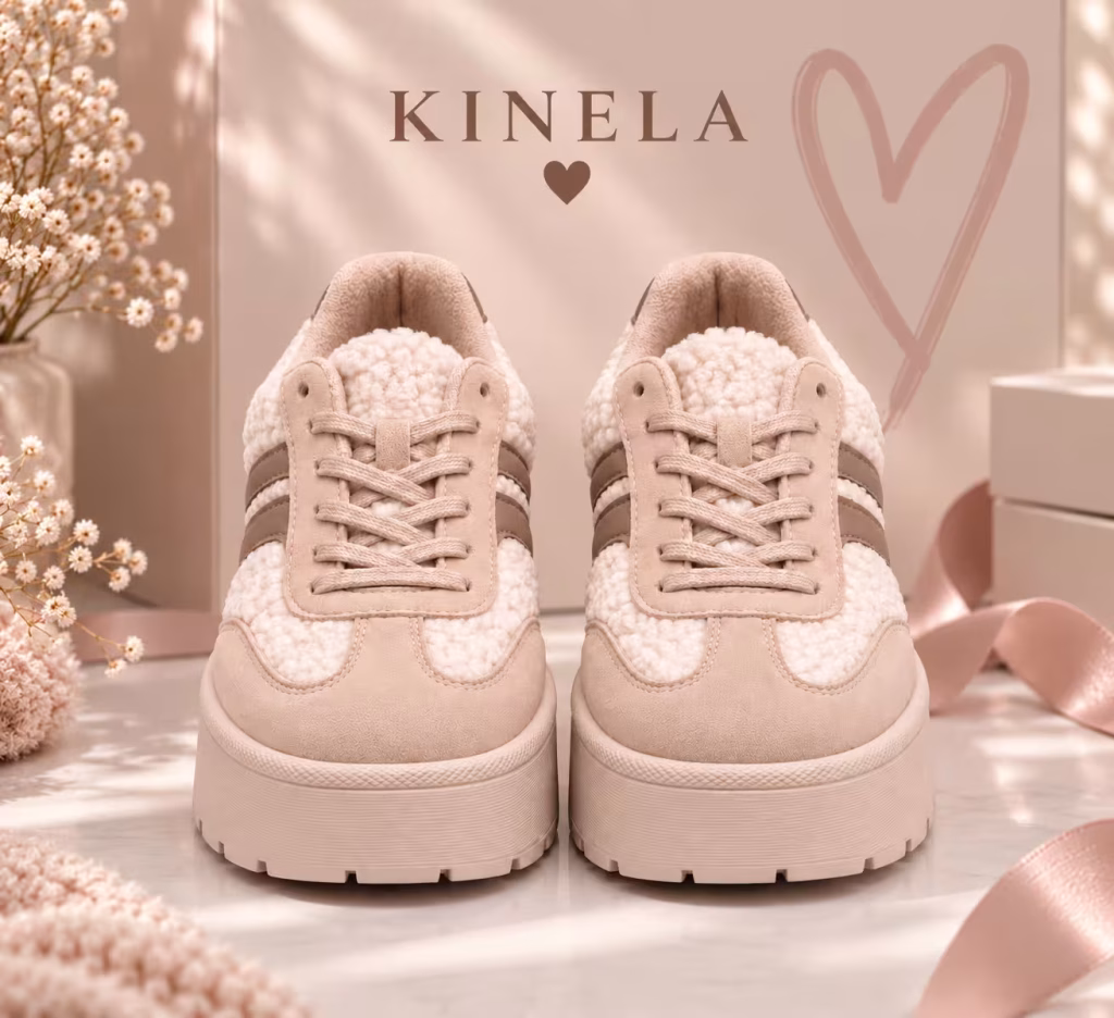 Elodie teddy platform sneaker – barna