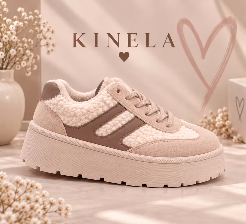 Elodie teddy platform sneaker – barna