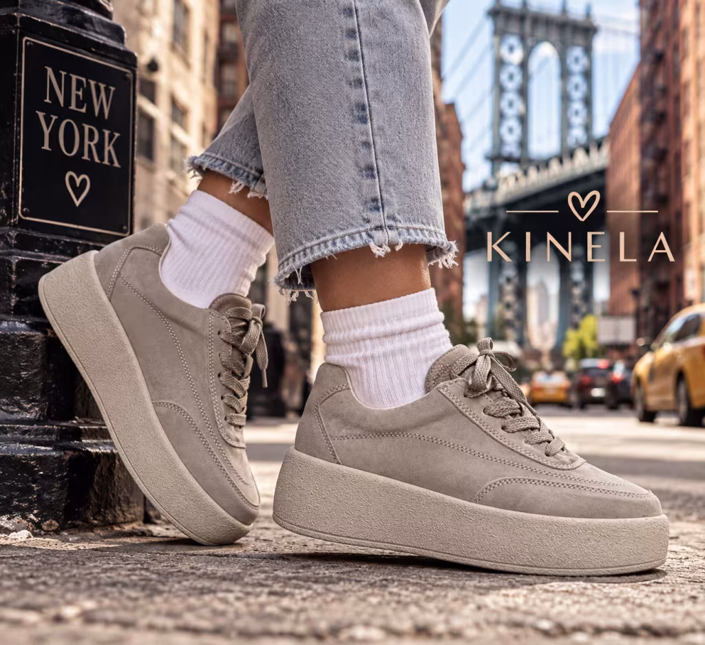 Sky Taupe platform sneaker – szürke