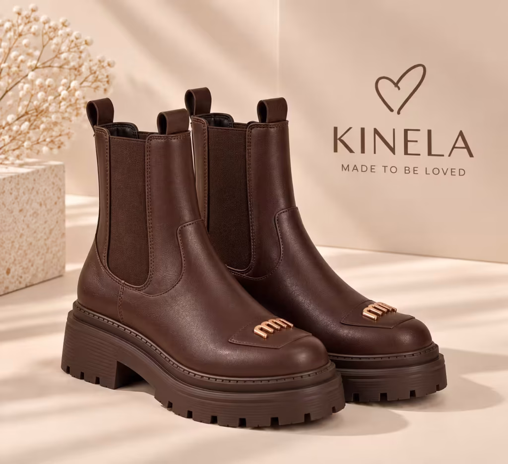 Blair platform Chelsea csizma – barna